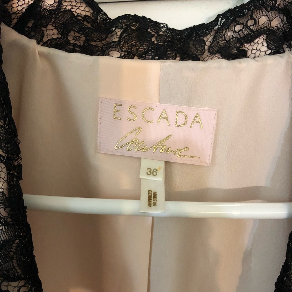 Escada Couture Alencon Lace  Jacket Blazer - Picture 5 of 8